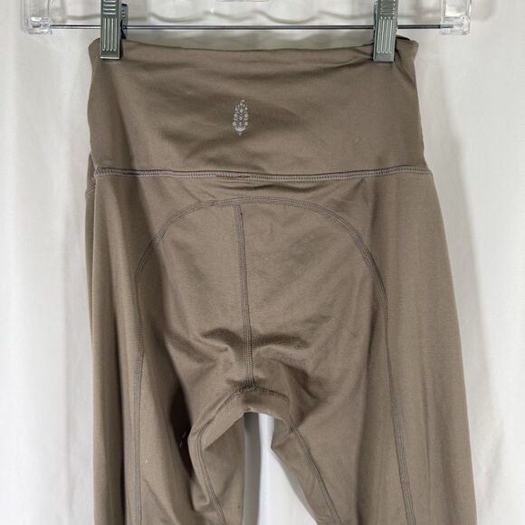 Free People Movement Leggings Women's XS Tan Brown Breathe Deeper Leggings - Picture 9 of 12